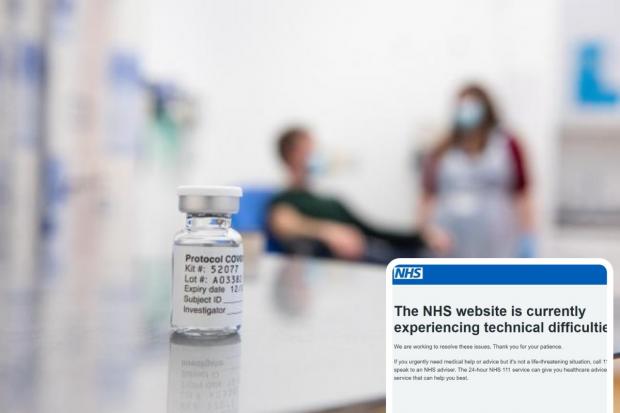 PA - NHS website has temporarily crashed