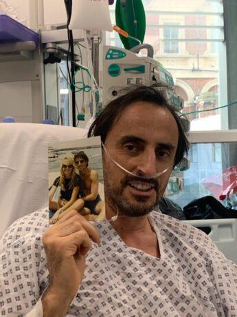 Your Local Guardian: Nicolas recovering in hospital. Image: LAS