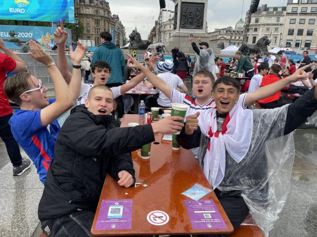 Your Local Guardian: England fans in Trafalgar Square - PA Wire, London
