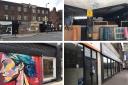 Empty and boarded-up shop fronts on Croydon High Street. Images: @lando_j