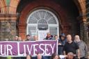 Locals come out in support of the Livesey. Credit: Nina Power