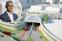 Sadiq Khan and how the Silvertown tunnel could look (Mayor of London)