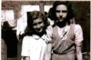 Maureen Hyatt and her sister in the 1940s