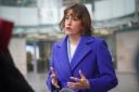Health Secretary Victoria Atkins talks to the media outside the BBC Broadcasting House in London, after appearing on the BBC One current affairs programme, Sunday with Laura Kuenssberg. Picture date: Sunday December 3, 2023 (Victoria Jones/PA)