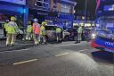 Firefighters attend a crash on Charminster Road, Bournemouth
