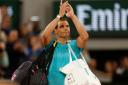 Rafael Nadal waved goodbye to the French Open on Monday (Jean-Francois Badias/AP)