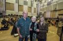 Peggy Seeger with her son Neill MacColl, daughter-in-law Kate St John and the BBC Philharmonic Orchestra (Chris Payne/BBC/PA)