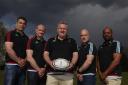 Enthusiastic: Harlequins director of rugby John Kingston, centre, and his team are keen for the European Rugby Challenge Cup this season