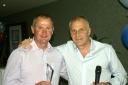 Staying put: Hamptoin & Richmond Borough boss Alan Dowson with Beavers chairman Steve McPherson     Picture: Rob Overfield