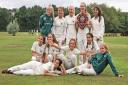 Fruits of their labour: Double county champions celebrate at North London Cricket Club last week