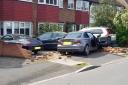 Car crash in Kingsbridge Road, Morden; Image: Merton Police