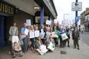 Protest: Campaigners against housing on Crystal Palace Park