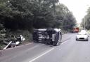 The London Fire Brigade were called to a crash in Wallington ( credit: LFB)