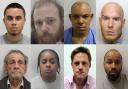 The faces of criminals who have been jailed this month