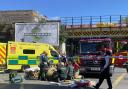 Cyclist taken to hospital after being hit by fire engine in Brixton