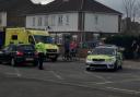 Police and ambulance were called to a collision between a bicycle and a car