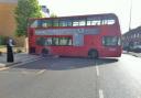 Wheels of fire: bus starts smoking as driver attempts to get off the kerb