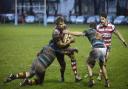 Opener: Mike McFarlane opened the scoring for Rosslyn Park in the weekend win over Fylde            All pictures: SP89205