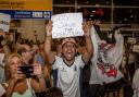 Fanatics: SC Corinthian Paulista fans greeted Corinthian Casuals at the airport in Brazil