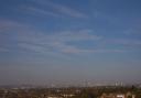 Blue sky over Croydon