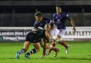 Back in the mix: Former England Students captain Freddie Clarke in action for London Scottish last Friday
