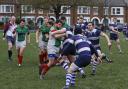 Tough battle: Battersea Ironsides went head to head with Old Tiffinians last weekend, and came out with the points             Pictures: Niall O'Mara