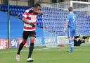 Now you see me: Kingstonian winger Malachi Hudson celebrates one of his two goals against Needham Market on Saturday             Picture: Sylvester George