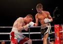 Unstoppable: Charlie Edwards en route to beating Luke Wilton to claim the WBC International Silver flyweight title        All pictures: Cyclone Promotions/Matchroom Boxing
