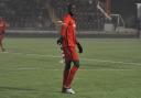 Carshalton Athletic player/manager Peter Adeniyi Picture:  Ian Gerrard