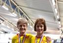 Masters medallists Anna Garner (left) and Lisa Thomas (PIC: Tom Pollak)