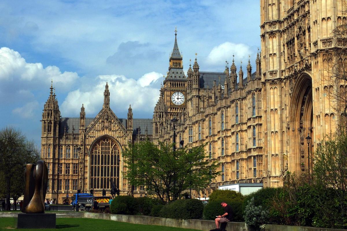 The Houses of Parliament in Westminster, central London