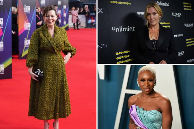 Your Local Guardian: (left clockwise) Olivia Colman, Kate Winslet, Cynthia Erivo. Credit: PA