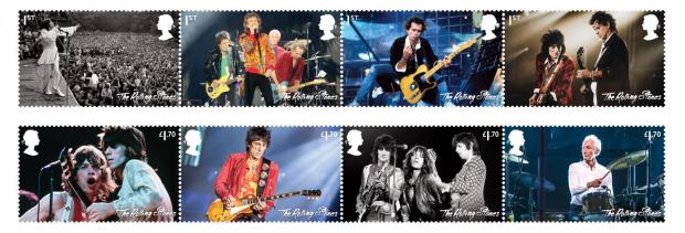 Your Local Guardian: The Rolling Stones are only the fourth music group to feature in a dedicated stamp issue. (Royal Mail)