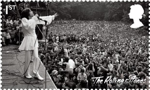 Your Local Guardian: Rolling Stones stamp from their Hyde Park performance in 1969 (Royal Mail/PA)
