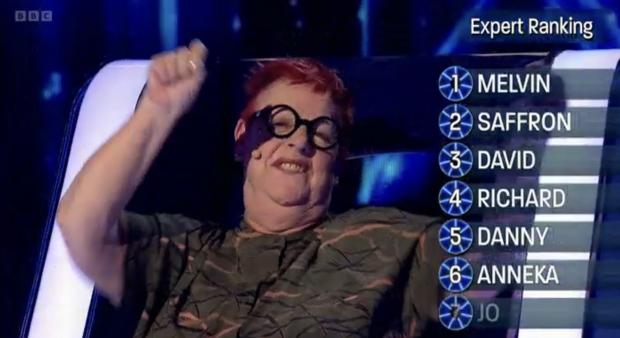 Your Local Guardian: Jo Brand comes last in The Wheel celebrity expert rankings. Credit: BBC