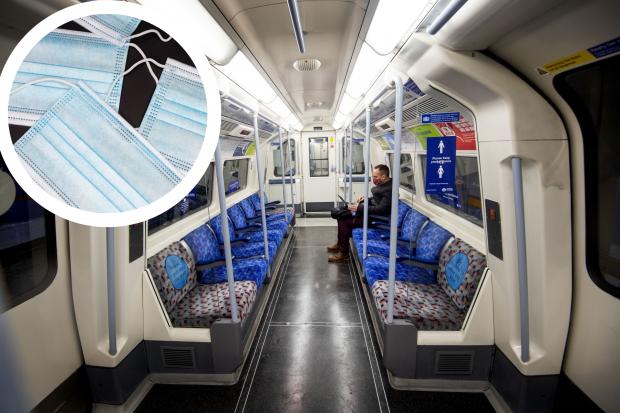 Mask wearing will remain in place on the tube. (PA/Canva)