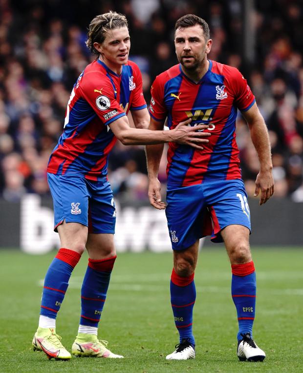 Your Local Guardian: Conor Gallagher, left, will miss out against Chelsea where, James McArthur could make his return