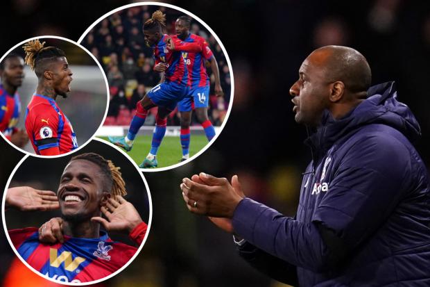 Crystal Palace boss Patrick Vieira has applauded Wilfried Zaha for his brace against Watford