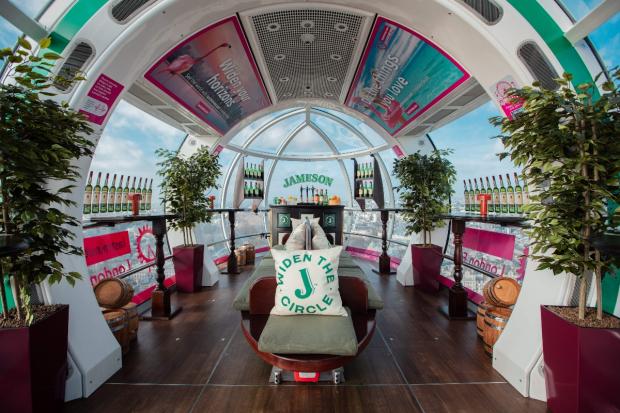 Your Local Guardian: The inside of the Jameson Pub Pod (London Eye)