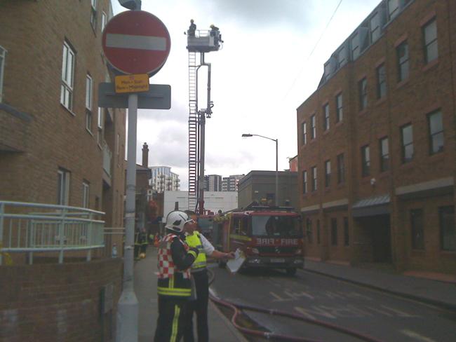 Images from the fire at the Wing Tai Chinese supermarket in Church Street, Croydon, which caused major disruption.