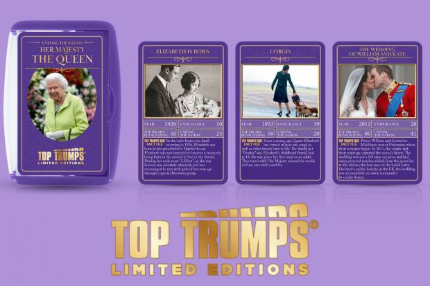Your Local Guardian: HM Queen Elizabeth II Limited Edition Top Trumps Card Game. Credit: Winning Moves/ Top Trumps