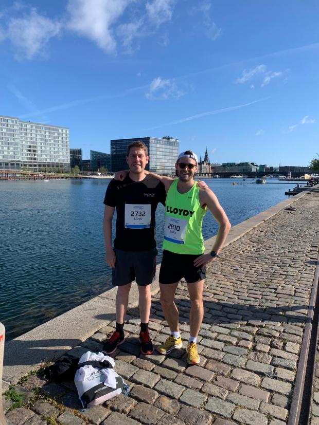 Your Local Guardian: Lloyd McMillan and Matthew Lloyd ran Copenhagen Marathon on May 15 