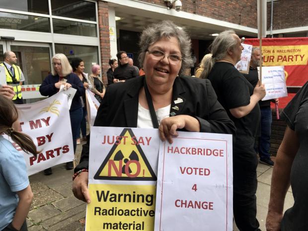 Your Local Guardian: Maria Dixon attended her first protest, aged 65, against the incinerator (photo: Tara O'Connor)