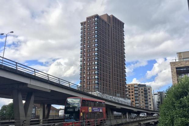 Kindred House next to the Croydon Flyover is built by Brick by Brick (photo: Tara O'Connor)