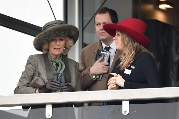 Your Local Guardian: The Duchess of Cornwall with her son Tom Parker-Bowles (centre) and daughter Laura Lopes (Joe Giddens/PA)