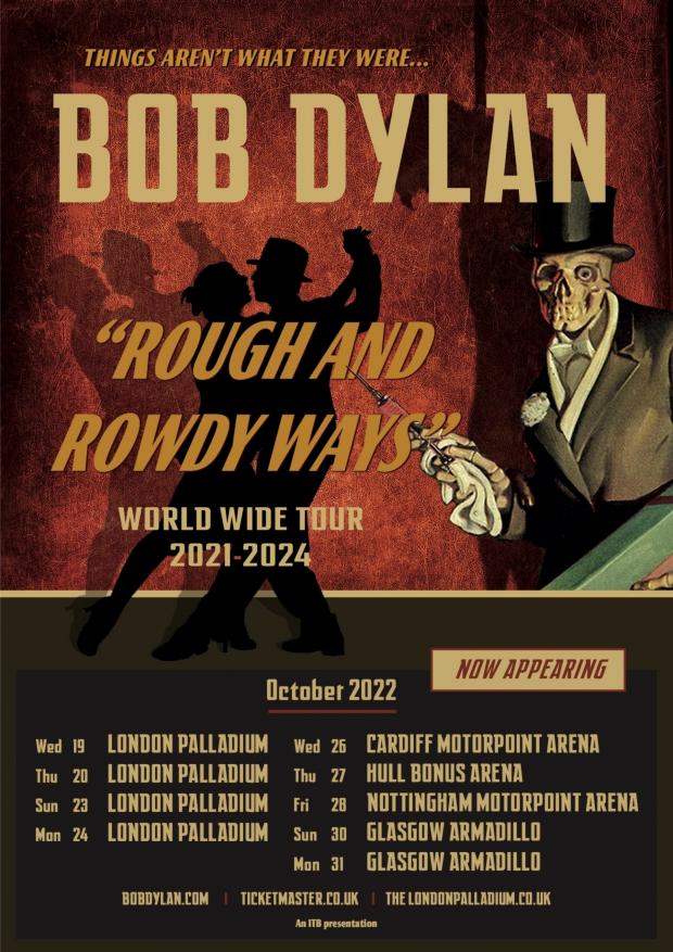 Your Local Guardian: Bob Dylan Tour Dates. (Black Arts)