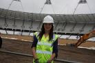 Suzi Boast in the Olympic Stadium