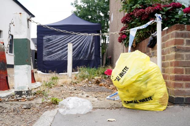 Your Local Guardian: Police scene outside a property in West Croydon (photo: PA)