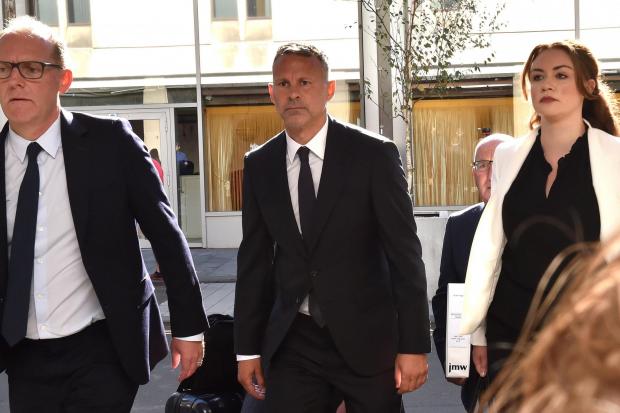Ryan Giggs arrives at court
