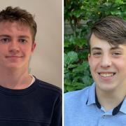 Top Reporters for 2019/20 - Josh Bartholomew from Hampton School and Nicholas James from Wilson's School